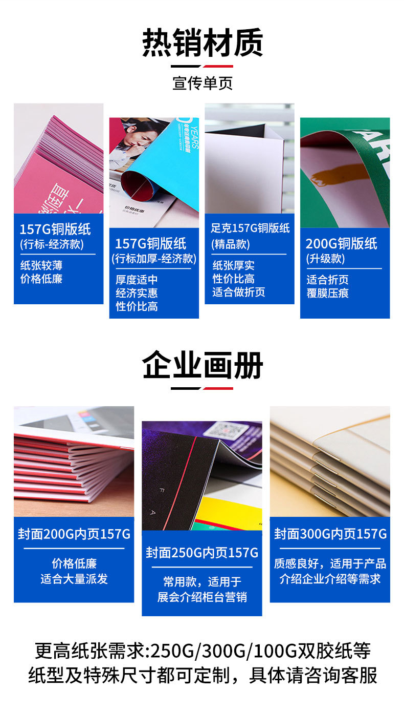 產品畫冊印刷廣告宣傳單海報設計書籍資料打印說明書印刷工廠